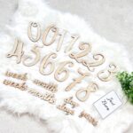 月齢フォト用木製バナー