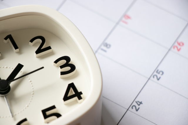 時計とカレンダー