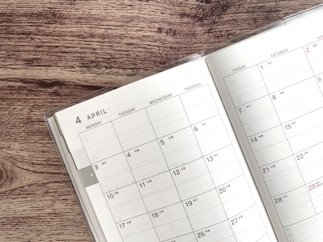 4月のカレンダー