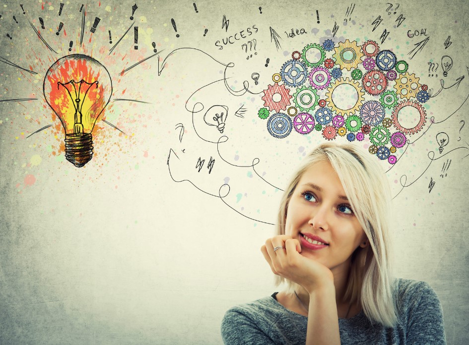 ポジティブシンキングな女性