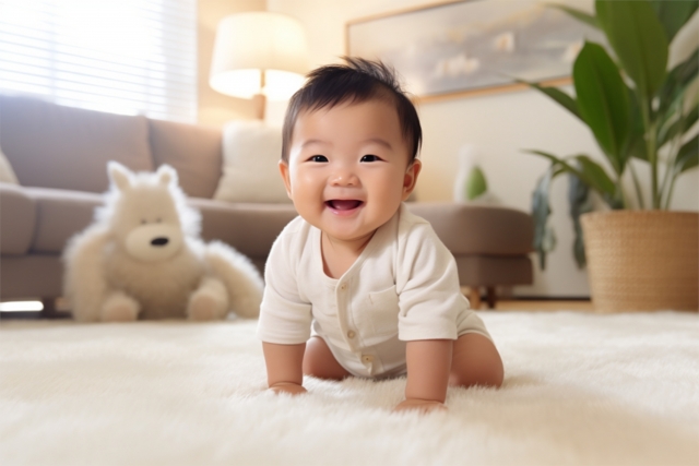 ハイハイする赤ちゃん