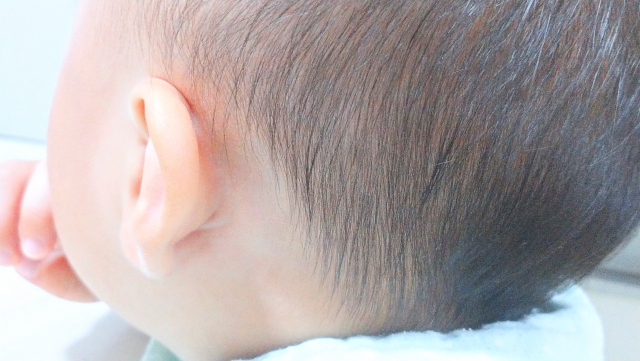赤ちゃんの後頭部