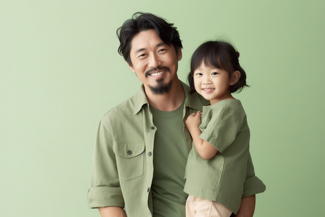 女の子と父親