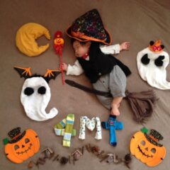 【0〜1歳向け】おうちでハロウィンを楽しもう！制作・レシピ・寝相アート